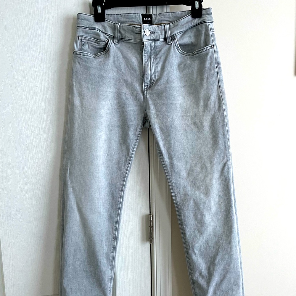 Hugo Boss Light Gray Cashmere Touch Jeans Size 30